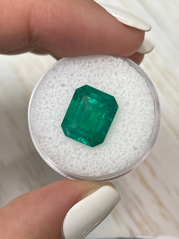 5.20 Carat 12x10 Fine Quality Natural Loose Colombian Emerald-Classic Emerald Cut