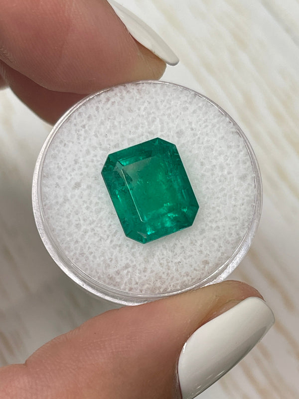 5.20 Carat 12x10 Fine Quality Natural Loose Colombian Emerald-Classic Emerald Cut