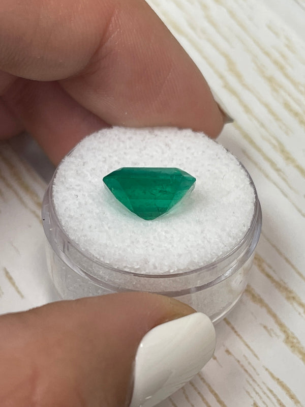 5.20 Carat 12x10 Fine Quality Natural Loose Colombian Emerald-Classic Emerald Cut