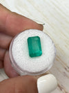 5.94 Carat 12.5x8.5 Bluish Green Natural Loose Colombian Emerald- Emerald Cut