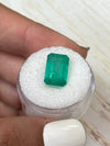5.94 Carat 12.5x8.5 Bluish Green Natural Loose Colombian Emerald- Emerald Cut