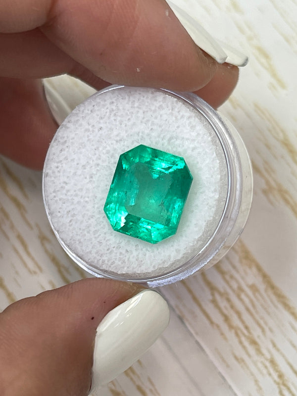8.51 Carat 13x11 Classic Emerald Cut Loose Colombian Emerald-Emerald Cut