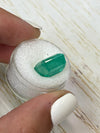 Large 10.03 Carat Earthy Brick 14x10 Green Emerald Cut Loose Colombian Emerald-Emerald Cut