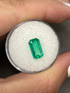 2.15 Carat 11x6 Luminous Elongated Emerald Cut with Clipped Corners