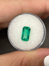2.15 Carat 11x6 Luminous Elongated Emerald Cut with Clipped Corners