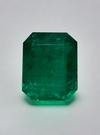 8.60 Carat 13.5x11 Deep Green Emerald Cut Loose Zambian Emerald-Emerald Cut