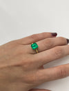 3.37 Carat AAA Vivid Muzo Natural Loose Colombian Emerald-Asscher Cut