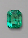 1.22 Carat 7x6 Bluish Green Natural Loose Colombian Emerald- Emerald Cut