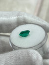 1.49 Carat 8x6 Vivid Bluish Green Classic Colombian Emerald- Emerald Cut
