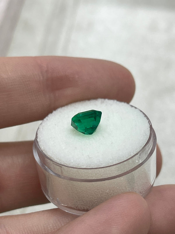 1.75 Carat 7.5x6.75 AAA+ Investment Gem Vivid Muzo Green Loose Colombian Emerald- Emerald Cut
