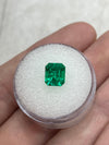 1.82 Carat 8x7 Vivacious Vivid Yellowish Green Loose Colombian Emerald-Emerald Cut