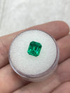 1.82 Carat 8x7 Vivacious Vivid Yellowish Green Loose Colombian Emerald-Emerald Cut