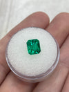 1.82 Carat 8x7 Vivacious Vivid Yellowish Green Loose Colombian Emerald-Emerald Cut