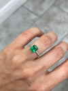 1.82 Carat 8x7 Vivacious Vivid Yellowish Green Loose Colombian Emerald-Emerald Cut