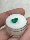 2.78 Carat 9x8 Vivid Green Chunky Emerald Cut Loose Colombian Emerald
