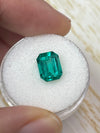 2.71 Carat AAA+ GIA Certified 9x7.5 Vivid Bluish Green Natural Loose Colombian Emerald- Emerald Cut