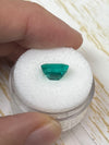 2.71 Carat AAA+ GIA Certified 9x7.5 Vivid Bluish Green Natural Loose Colombian Emerald- Emerald Cut