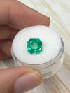 2.71 Carat Electric Yellowish Green Natural Loose Colombian Emerald- Asscher Cut