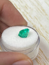 2.71 Carat Electric Yellowish Green Natural Loose Colombian Emerald- Asscher Cut