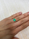 2.71 Carat Electric Yellowish Green Natural Loose Colombian Emerald- Asscher Cut