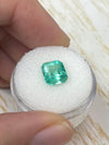 2.73 Carat 9x8 Medium Green Natural Loose Colombian Emerald- Emerald Cut
