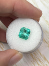 2.73 Carat 9x8 Medium Green Natural Loose Colombian Emerald- Emerald Cut