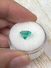 2.73 Carat 9x8 Medium Green Natural Loose Colombian Emerald- Emerald Cut