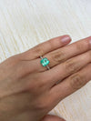 2.73 Carat 9x8 Medium Green Natural Loose Colombian Emerald- Emerald Cut