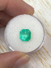 2.78 Carat 8.5x7.9 Yellowish Green Natural Loose Colombian Emerald- Asscher Cut