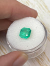 2.78 Carat 8.5x7.9 Yellowish Green Natural Loose Colombian Emerald- Asscher Cut