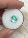 2.87 Carat 9x8 Seafoam Green Natural Loose Colombian Emerald- Emerald Cut