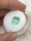 2.87 Carat 9x8 Seafoam Green Natural Loose Colombian Emerald- Emerald Cut