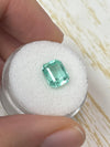 2.87 Carat 9x8 Seafoam Green Natural Loose Colombian Emerald- Emerald Cut
