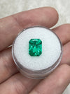 3.18 Carat 10x7.5 Muzo Yellowish Green Stunning Loose Colombian Emerald-Ethically Mined Emerald