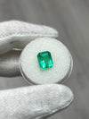 2.27 Carat Muzo Medium Green Natural Loose Colombian Emerald- Emerald Cut