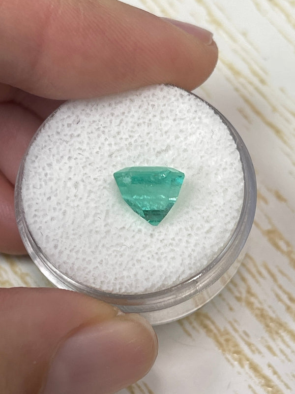 2.92 Carat CHIPPED Natural Loose Colombian Emerald- Asscher Cut
