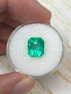 3.09 Carat 10x8 Electric Yellowish Classic Colombian Emerald-Emerald Cut