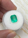 3.09 Carat 10x8 Electric Yellowish Classic Colombian Emerald-Emerald Cut