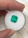 3.22 Carat Moody Bluish Green Natural Loose Colombian Emerald- Emerald Cut
