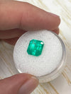 3.22 Carat Moody Bluish Green Natural Loose Colombian Emerald- Emerald Cut