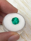 3.34 Carat AAA+ 9x9 Vivid Bluish Natural Loose Colombian Emerald-Asscher Cut