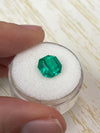 3.34 Carat AAA+ 9x9 Vivid Bluish Natural Loose Colombian Emerald-Asscher Cut