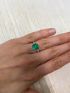 3.34 Carat AAA+ 9x9 Vivid Bluish Natural Loose Colombian Emerald-Asscher Cut