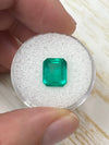 3.53 Carat 10x8 Medium Bluish Green Loose Colombian Emerald- Emerald Cut