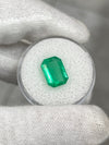 3.19 Carat 11x8 Yellowish Green Natural Loose Colombian Emerald-Emerald Cut
