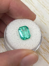 3.76 Carat 10.3x8.3 Transparent Green Natural Loose Colombian Emerald-Emerald Cut