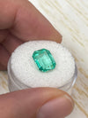 3.76 Carat 10.3x8.3 Transparent Green Natural Loose Colombian Emerald-Emerald Cut