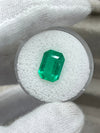 3.19 Carat 11x8 Yellowish Green Natural Loose Colombian Emerald-Emerald Cut