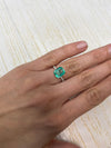 3.76 Carat 10.3x8.3 Transparent Green Natural Loose Colombian Emerald-Emerald Cut
