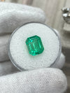 3.30 Carat 10.5x8.4 GLOWING Green Natural Loose Colombian Emerald-Emerald Cut